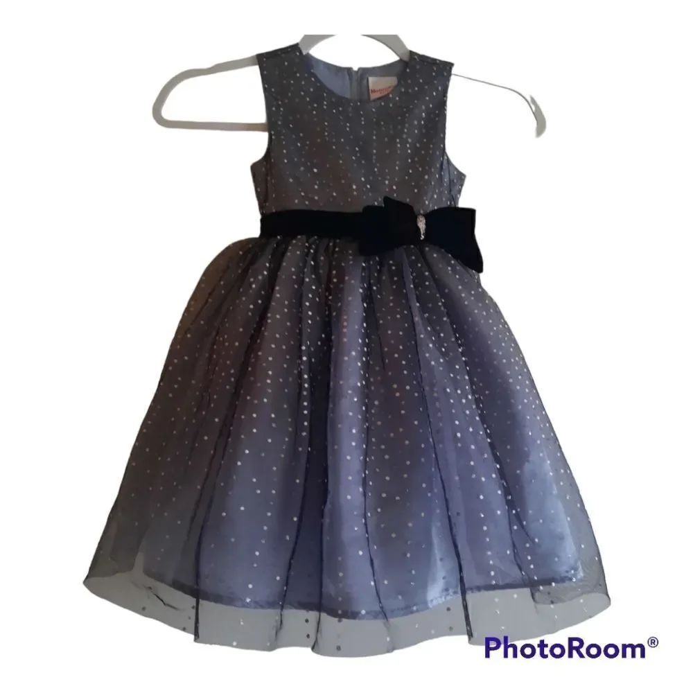 Nannette Girls Sleeveless Tulle Skirt Dress Sparkles